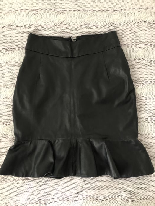 Fusta piele 100%, mar. XS (34)