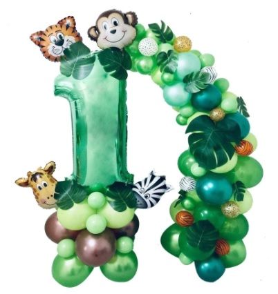 Комплект украса за детски рожден ден - 35части - Джунгла, Сафари