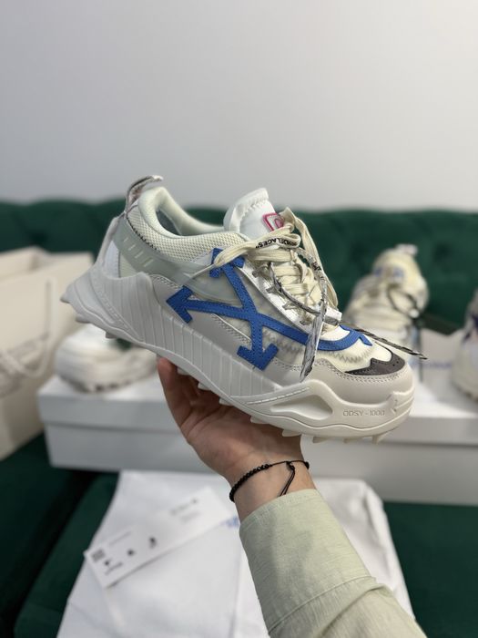 Adidasi Off White ODSY piele naturala Premium Full Box colectie noua