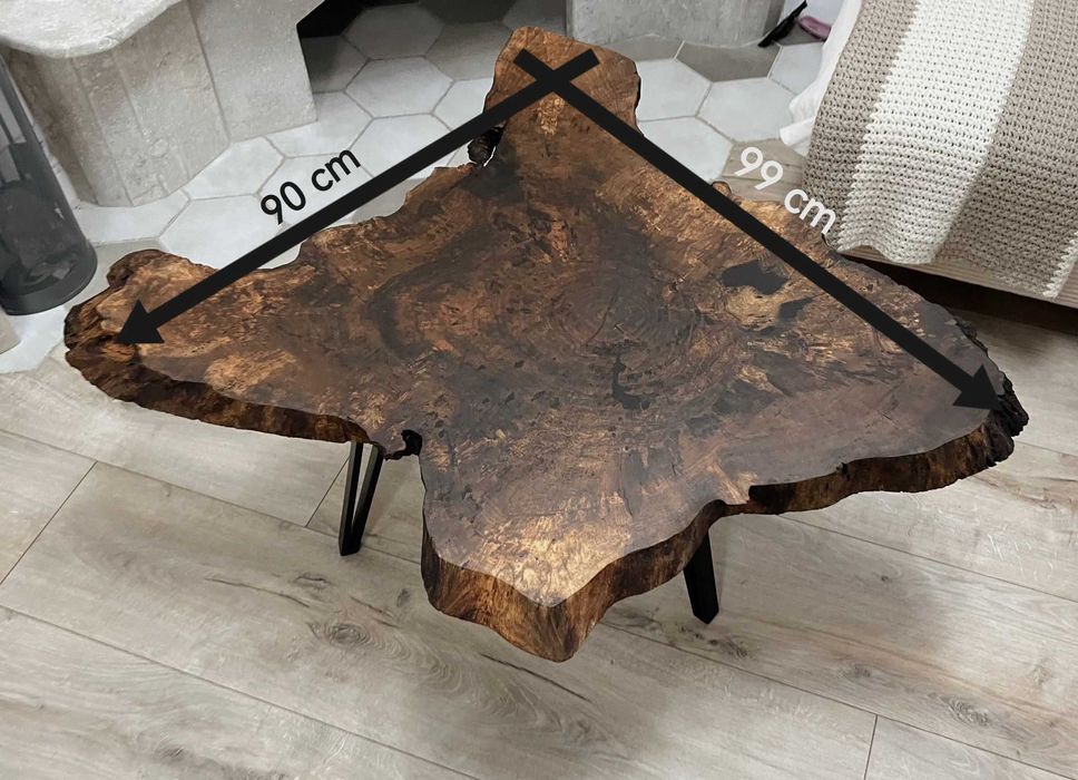 Masuta de cafea din lemn de nuc