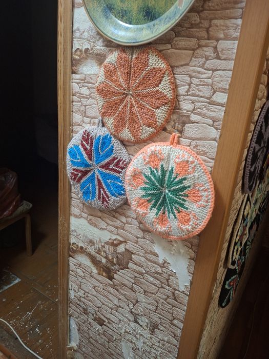 Прихватки вязаные
