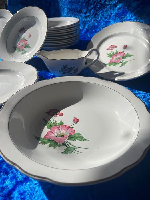 Френски сервиз за хранене Digoin & Sarreguemines – модел „Promo Lisett