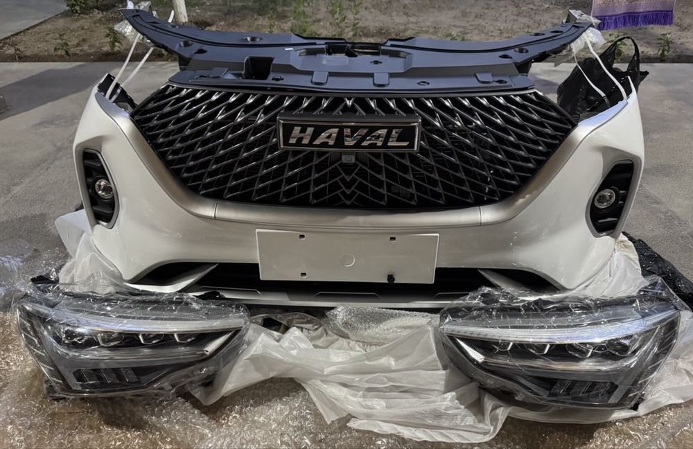 Бампер в сборе на HAVAL M-6, JOLION и VOYAH Free. А также фары