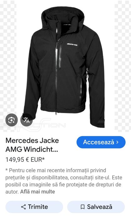Jachetă funcțională AMG Mercedes-Benz Schoffel Profesional Wear XS / S