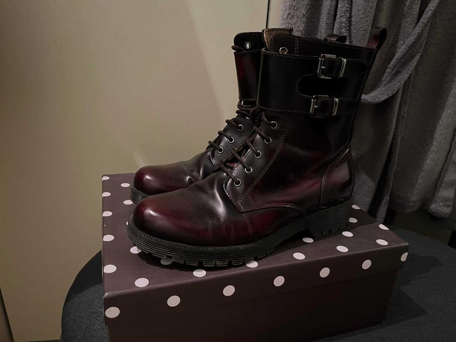 Зара женски боти в бежово и бордо еко кожа 37 номер