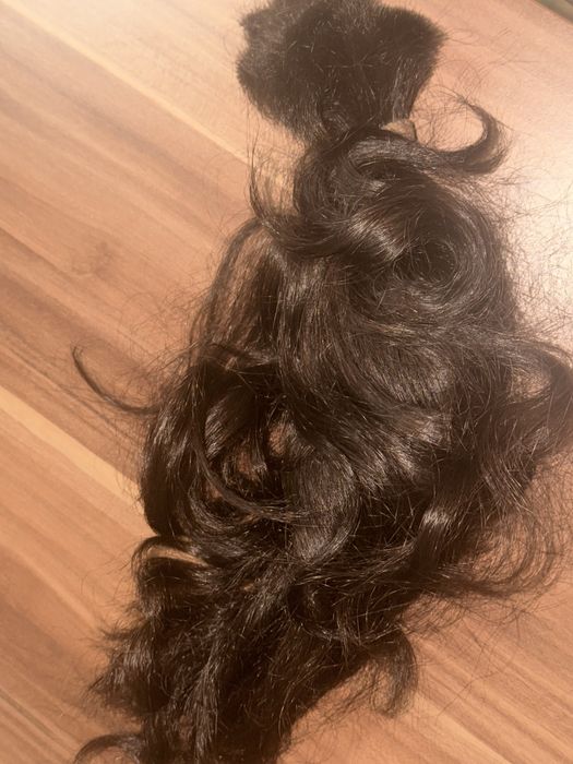 Coadă din păr natural- șaten închis, 40 cm, 92g