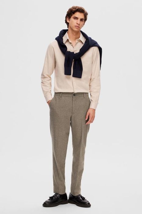 43% вълна Selected Homme Wool Trousers мъжки панталони - 32