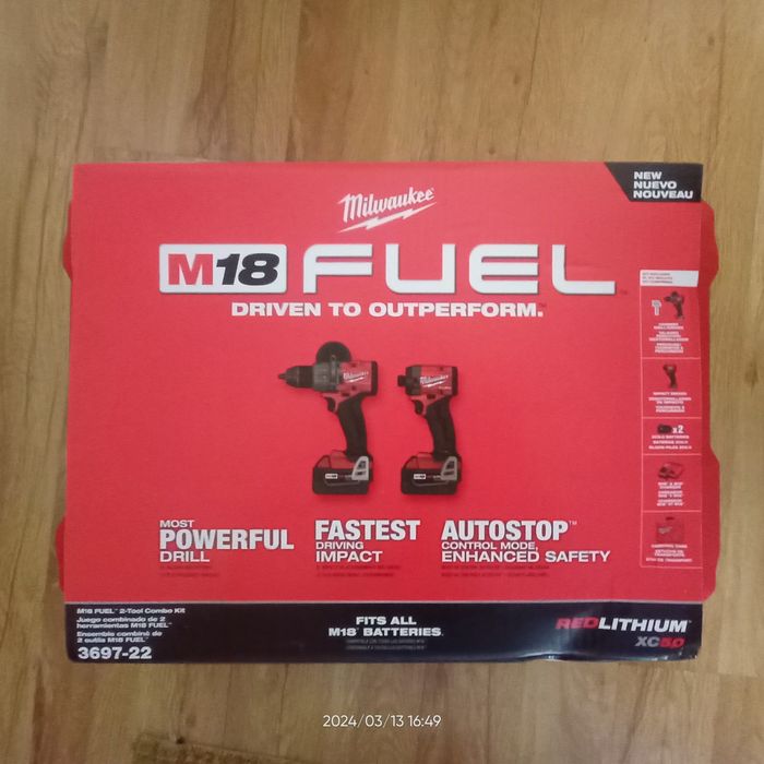 Нов Milwaukee m18 fuel 3697-22 Ударен Винтоверт НОВ Безчетков