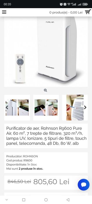 Purificator Rohnson R9600 Pure Air