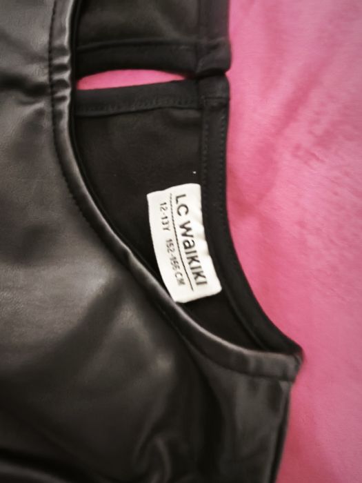 Rochie piele sintetica LC WAIKIKI 12-13 ANI că noua