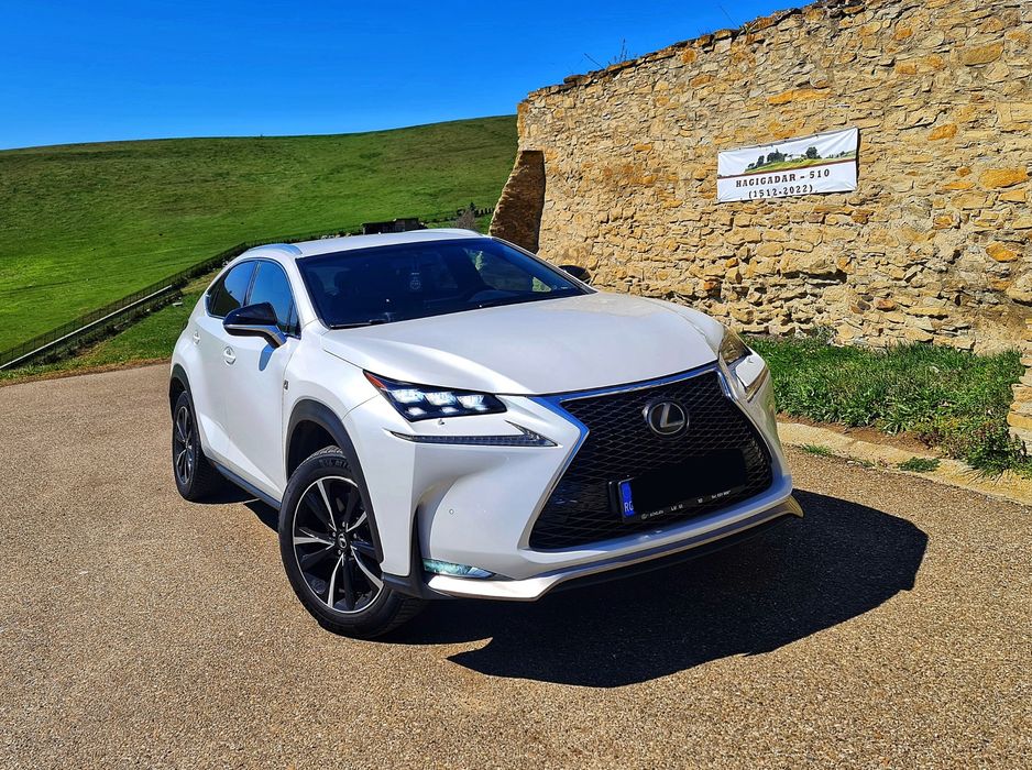 Lexus NX200T F-Sport,Benzina 2.0/240cp!4x4,FULL,Piele rosie,alb perlat