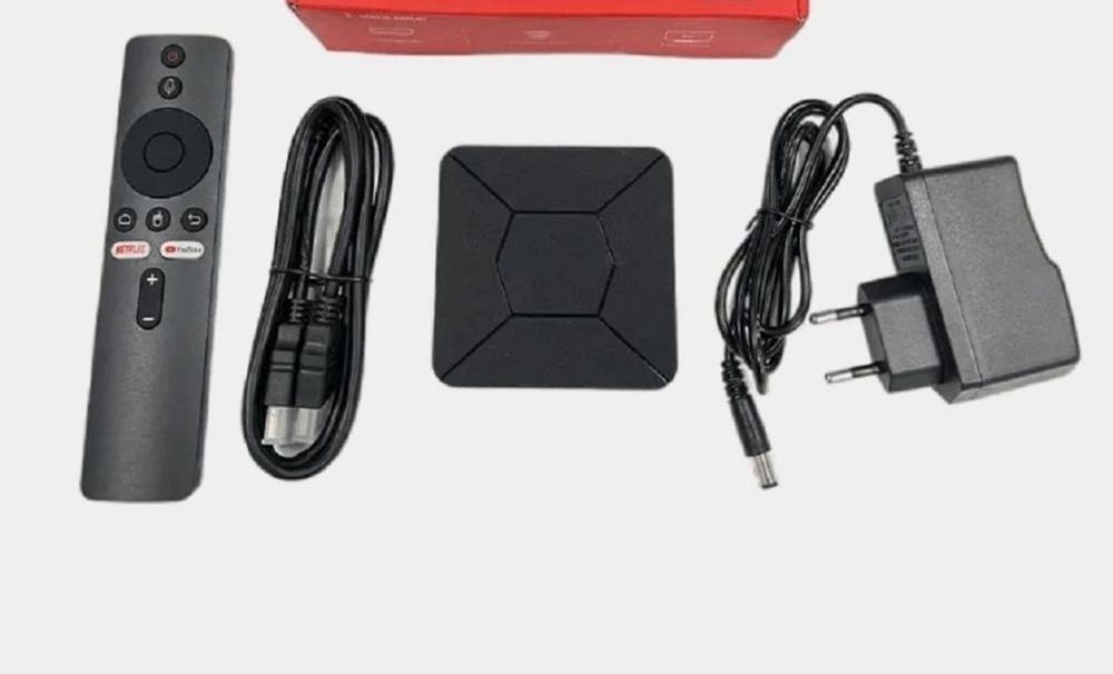 Smart box mi box pult hamda HDMI & pitaniya kabellari