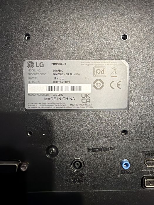 Monitor LG 24MP60G-B 24” IPS – pentru piese (ecran spart)