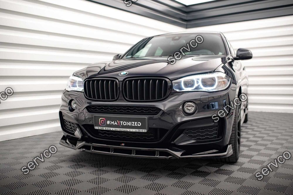 Prelungire bara fata Bmw X6 F16 M-Pachet 2014-2019 v3 Maxton Design