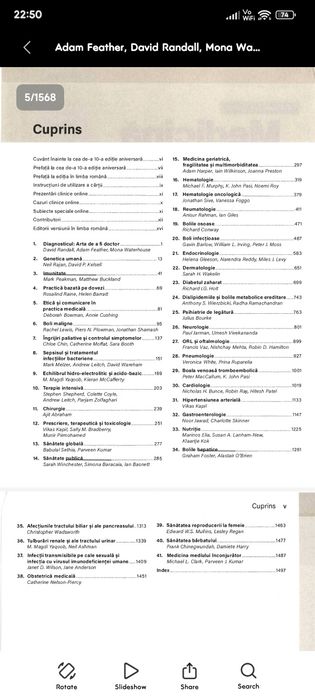 Kumar si Clark Medicina Clinica in Romana