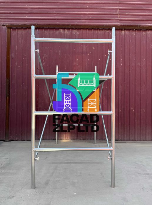 Строительные леса оцинкованные с настилом, труба Ø40мм, T=2.5мм Китай