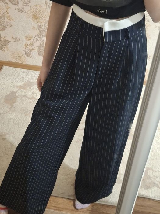 школьные синие штаны