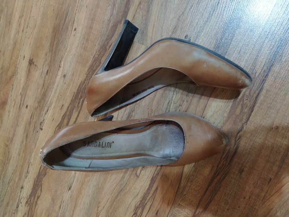 Туфли кожаные, размер 38