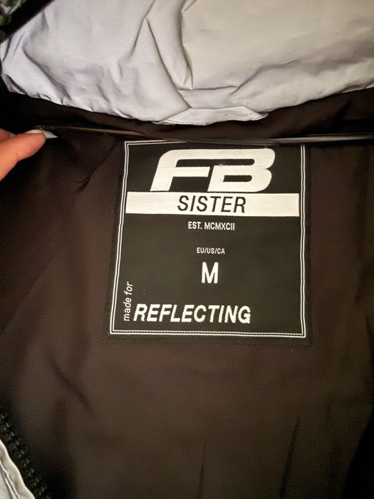 Дамско зимно яке FB Sister размер M, светло сиво, reflective