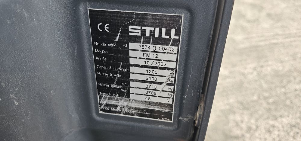 Stivuitor STILL reach-truck  FM 12 1200 kg