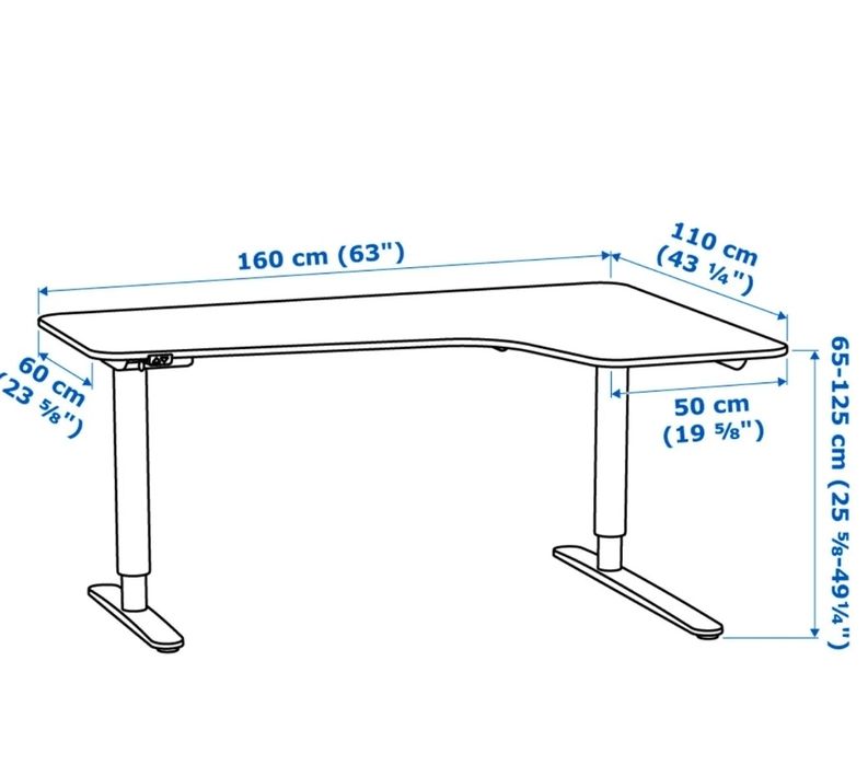 Birou calculator Ikea Bekant 160 cm