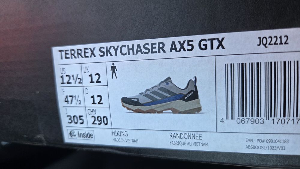 adidas terrex goretex нови оригинални 
Туристически Terrex Skychaser AX5 GORE-TEX JQ2212 Сив
Туристически Terrex Skychaser AX5 GORE-TEX JQ2212 Сив