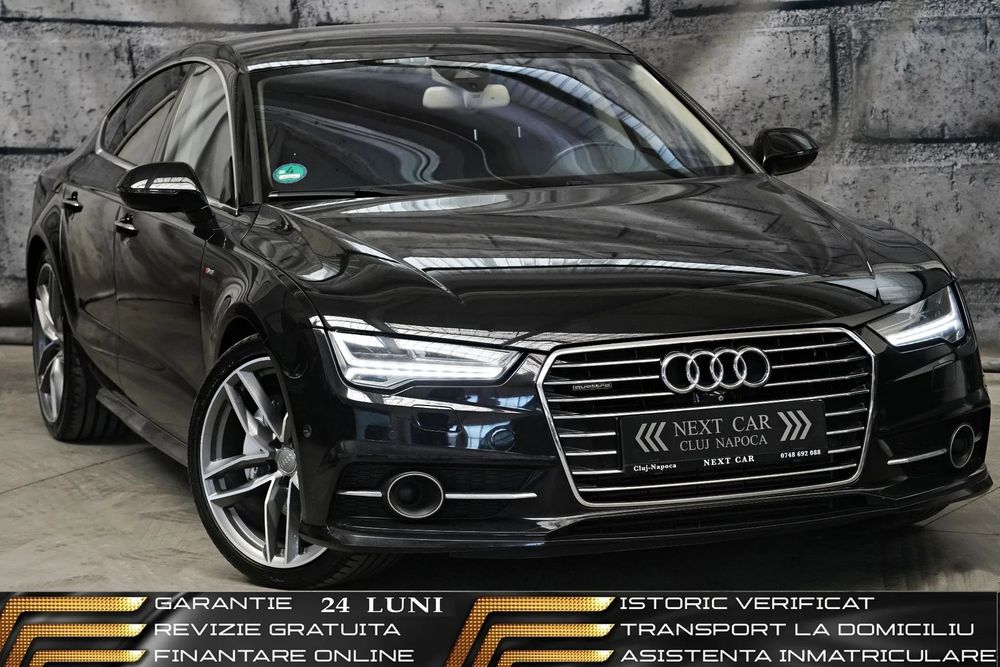 Audi A7 Sportback GARANTIE 24 LUNI*RATE*4x4*Piele*Distronic*Trapa*Pneumatic*Ventilatie