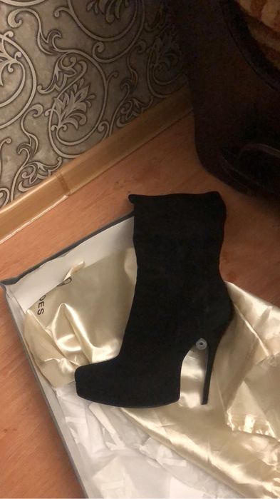 Сапоги Италия замшевые