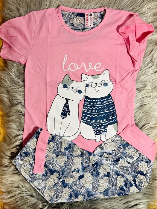 Pijamale dama bumbac