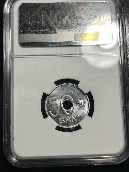 50 bani 1921 MS64, gradata NGC