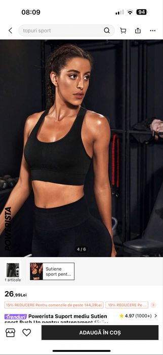 Bustiera sport xs noua