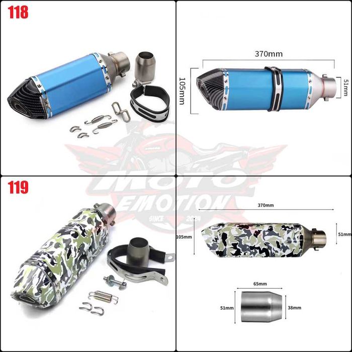 Гърне Ауспух за Мотоциклет Мотор