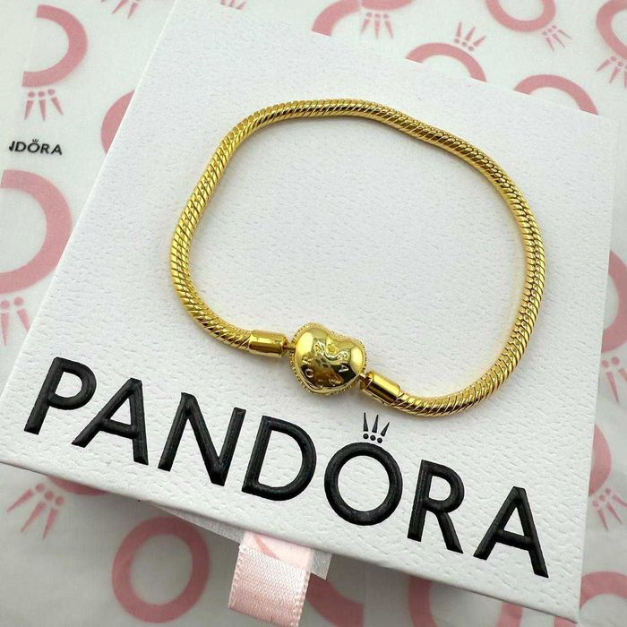 Brățară Pandora cu cristale - Aurie, nouă in cutie