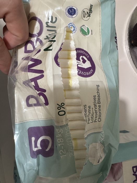 Lot pampersi Bambo Nature marimea 5 si 6