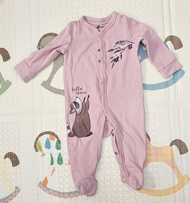 Vand pijama tip salopeta pentru fete, set de 5, marimea 68