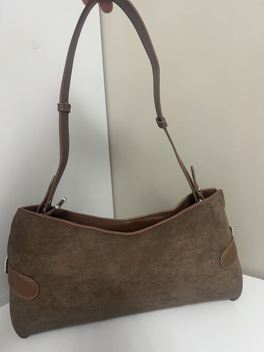 Женская сумка замшевая