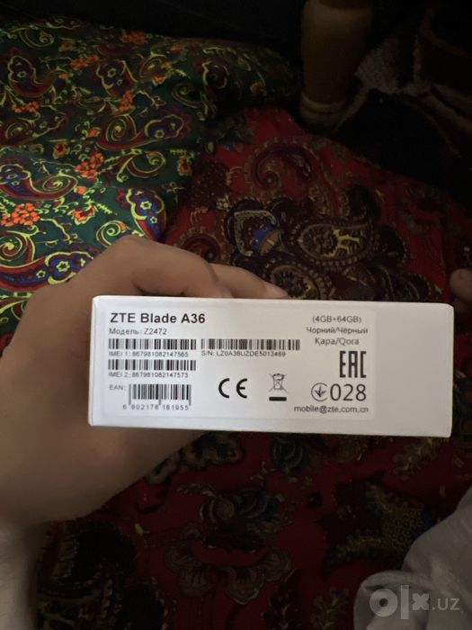 ZTE Blade A36 yangi karobka ochilmagan