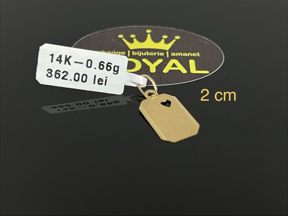 Bijuteria Royal CB : Pandant aur 14k  0,66 grame