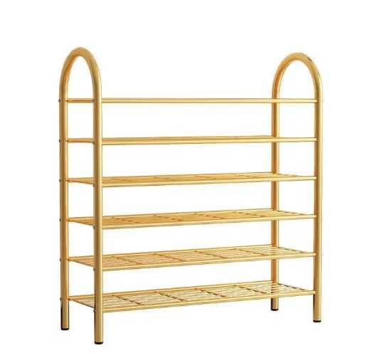 Металлическая обувница-этажерка, универсальная полка для обуви, po8