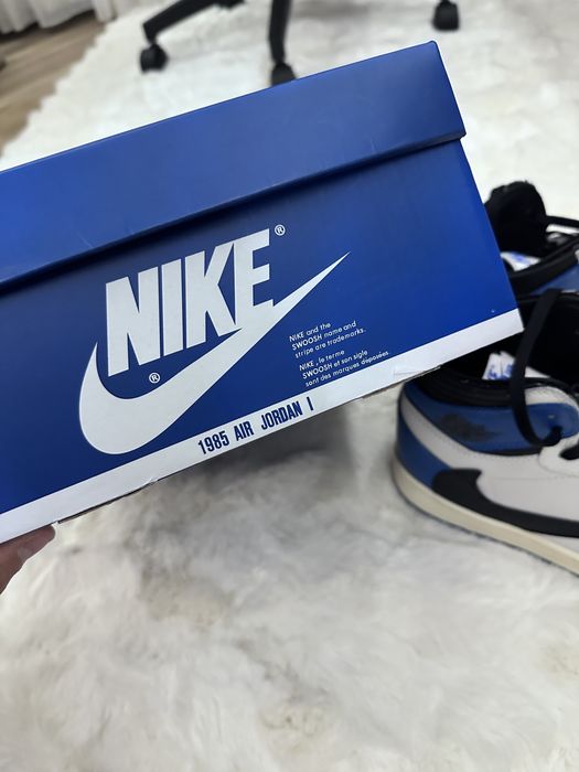 Кроссовки Nike Air Jordan 1 x Travis Scott x Fragment