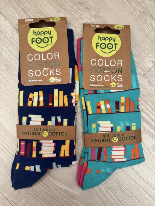 Happy FOOTtopia Color Cotton Socks – 2 чифта, размер 39–42