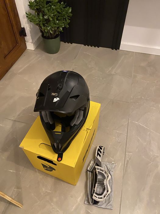 Casca cross/enduro plus ochelari