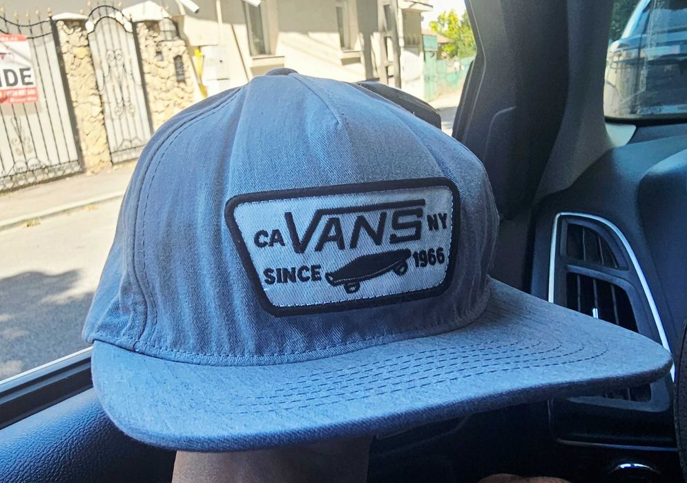 Șapcă Vans since 1966 Snapback Albastră / Flat Brim Cap / Patch Brodat retro style