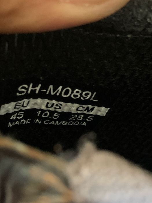 Pantofi Ciclism MTB Shimano SH-M089L (Mărimea 45). Cu placute Shimano SM-SH51 incluse.