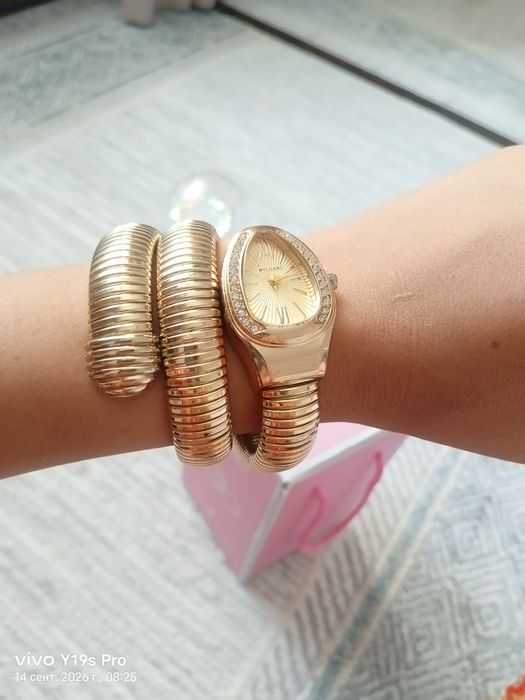Часы змейка bvlgari