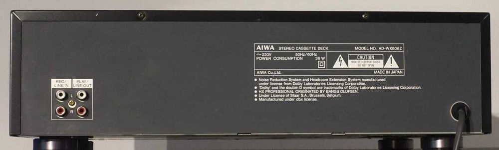 Aiwa AD-WX808 DBX Cassette Deck Amorphous heads,-revizuit,Top