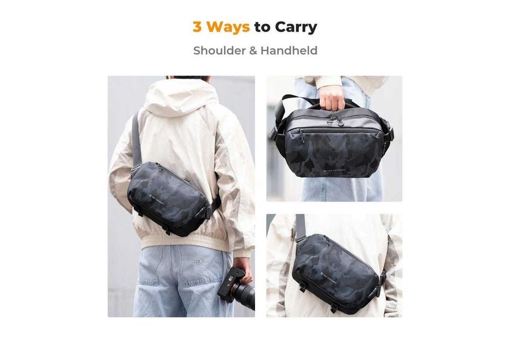 K&F Concept alpha camera sling bag 10l чанта за фотоапарат