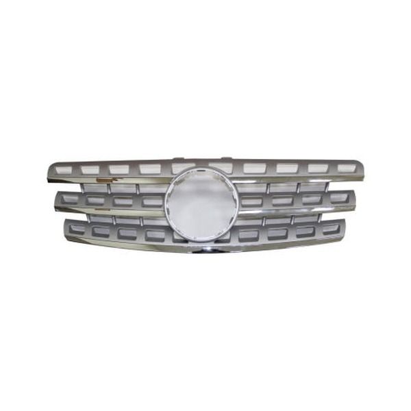 Grila radiator Mercedes Clasa ML (W164), 2008-11.2011, crom/silver, 16488809237167