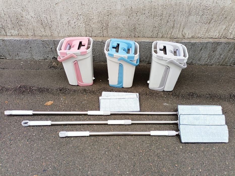 Швабра с ведром.