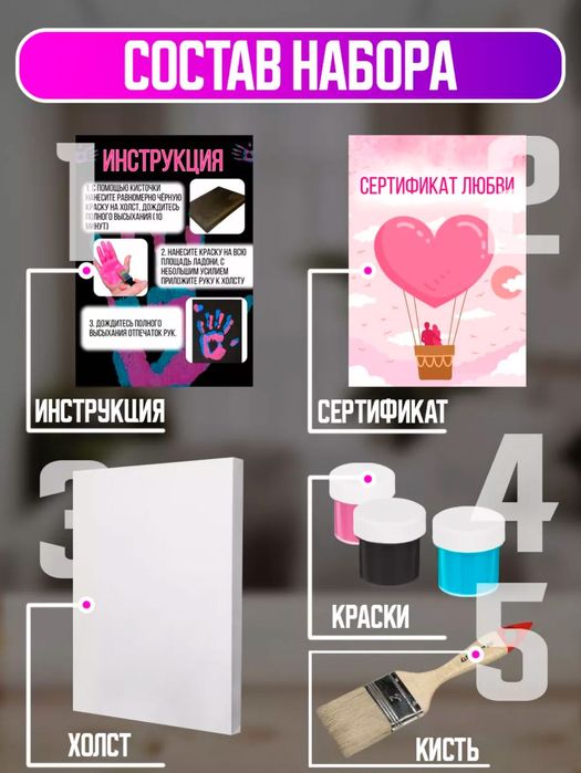 отпечатки рук на холсте